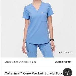 Figs Catarina One-Pocket Scrub Top
